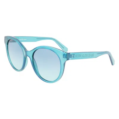 Calvin Klein Ladies' Sunglasses  Ckj21628s-432  53 Mm Gbby2 In Blue