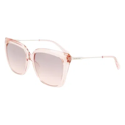 Calvin Klein Ladies' Sunglasses  Ckj22601s-671  56 Mm Gbby2 In Neutral