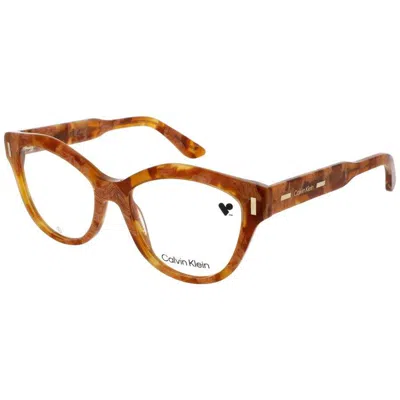 Calvin Klein Ladies Tortoise Oval Eyeglass Frames Ck23541