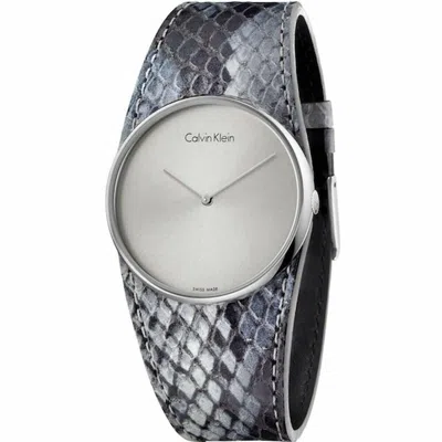 Calvin Klein Ladies' Watch  K5v231q4 ( 39 Mm) Gbby2 In Gray