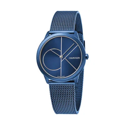 Calvin Klein Ladies'watch  Minimal ( 35 Mm) Gbby2 In Blue