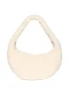Calvin Klein Large Fluffy Shoulder Bag In Neutral