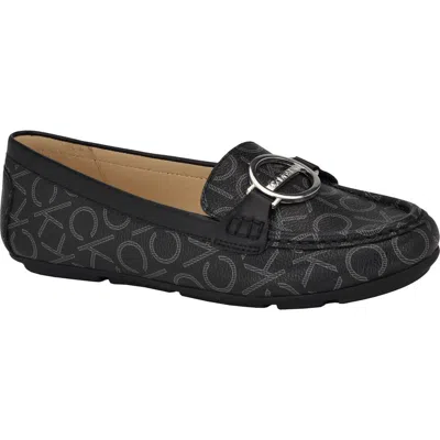 Calvin Klein Layne Buckle Loafer In Black