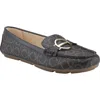 Calvin Klein Layne Buckle Loafer In Brown Logo