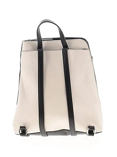 Pre-owned Calvin Klein Leather Backpack In Black