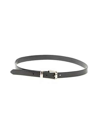 Pre-owned Calvin Klein Leather Belt In Black