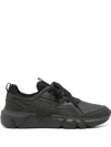 Calvin Klein Leather Chunky Sneakers In Black