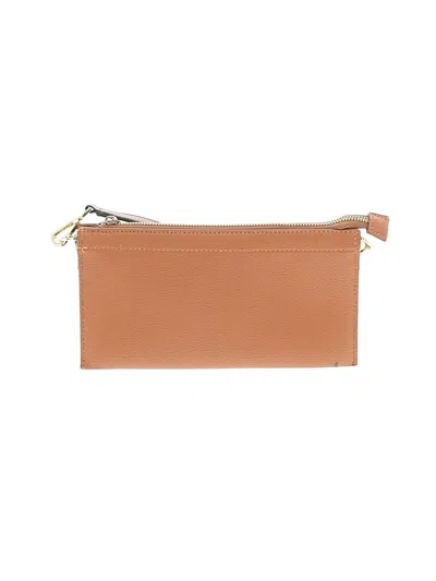 Pre-owned Calvin Klein Leather Crossbody Bag In Tan