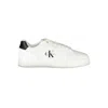 Calvin Klein Prada Macro Brushed Leather And Re-nylon Sneakers In White