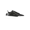 Calvin Klein Black Leather Men Sneaker In Black