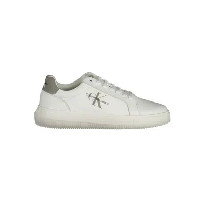 Calvin Klein Leather Men Men's Sneaker In White