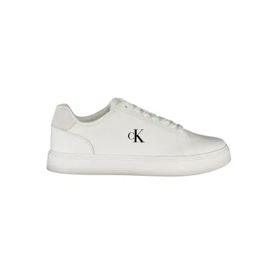 Calvin Klein Leather Men Men's Sneaker In White