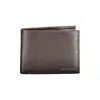 Calvin Klein Sophisticated Leather Wallet With Rfid Block In Brown