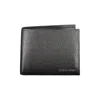 Calvin Klein Sleek Black Leather Rfid Wallet In Black
