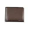 Calvin Klein Elegant Leather Wallet With Rfid Blocker In Brown
