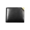 Calvin Klein Elegant Black Leather Rfid-blocking Wallet In Black
