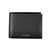Calvin Klein Elegant Black Leather Wallet With Rfid Blocking In Black