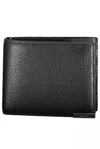 Calvin Klein Elegant Leather Bi-fold Wallet With Rfid Block In Black