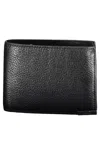 Calvin Klein Elegant Leather Bi-fold Wallet With Rfid Block In Black