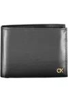 Calvin Klein Sleek Leather Wallet With Rfid Block And Coin Purse In Black