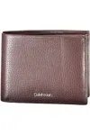 Calvin Klein Elegant Leather Rfid Blocking Wallet In Brown
