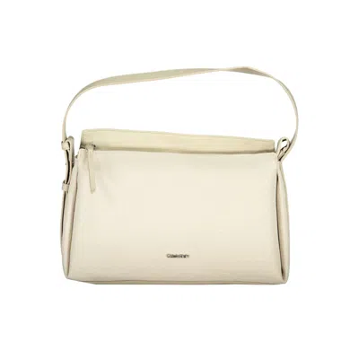 Calvin Klein Leather Men Women's Cardholder In Beige