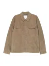 Calvin Klein Suede Shirt Jacket Clothing In Brown