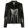 Calvin Klein Faux-leather Jacket In Black