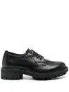 Calvin Klein Leather Oxford Shoes In Black