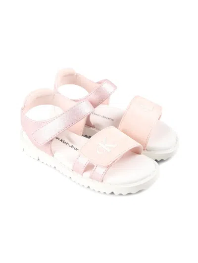 CALVIN KLEIN LEATHER SANDALS