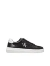 Calvin Klein Black Polyester Men Sneaker In Black