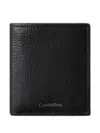 Calvin Klein Leather Wallet In Black