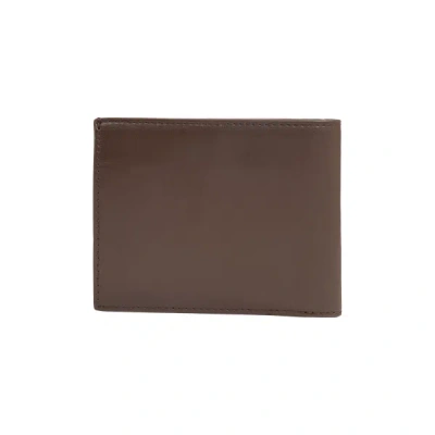 Calvin Klein Leather Wallet In Brown