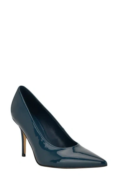 Calvin Klein Leciey Pointed Toe Pump In Green