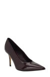Calvin Klein Leciey Pointed Toe Pump In Brown