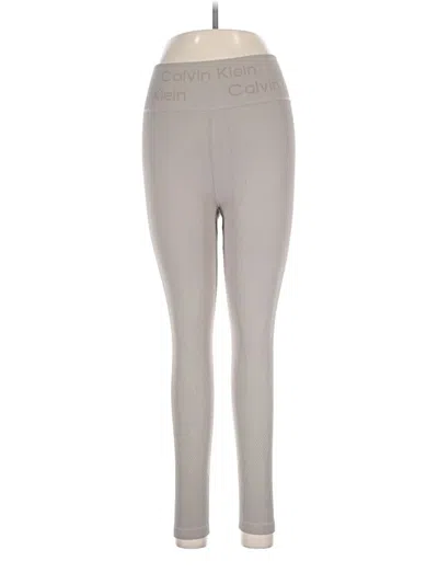 Pre-owned Calvin Klein Leggings In Gray