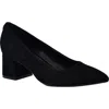 Calvin Klein Lenott Pointed Toe Pump In Black Suede