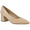 Calvin Klein Lenott Womens Leather Pointed Toe Pumps In Brown