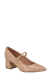 Calvin Klein Leora Pointed Toe Mary Jane Pump In Light Pink
