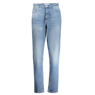 Calvin Klein Blue Cotton Jeans & Women's Pant