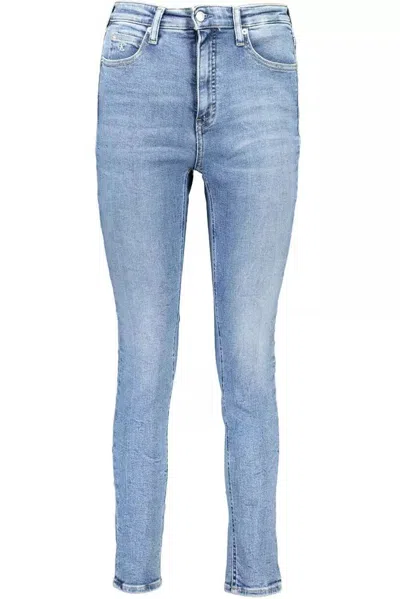 Calvin Klein Light Blue Cotton Jeans & Pant