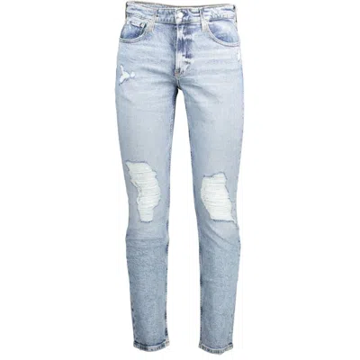 Calvin Klein Light Blue Cotton Men Jeans