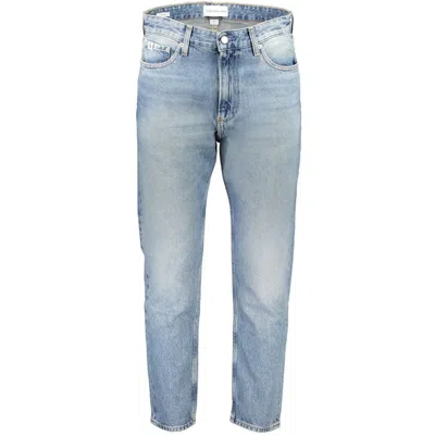 Calvin Klein Light Blue Cotton Men Jeans