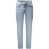 Calvin Klein Light Blue Cotton Men Jeans In Blue