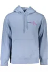 Calvin Klein Elevated Light Blue Hooded Sweatshirt In Light Blue
