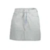 Calvin Klein Light Blue Cotton Women Skirt