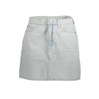 Calvin Klein Light Blue Cotton Women Women's Skirt