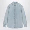 Calvin Klein Light Blue Denim Shirt In Light Blue