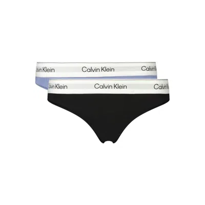 Calvin Klein Light Blue Modal Women's Thong In Multi