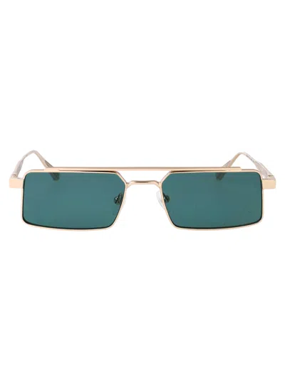 Calvin Klein Light Gold Metal Sunglasses